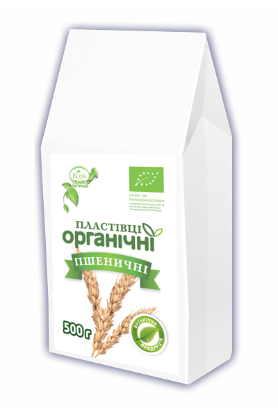 органічні пшеничні пластівці